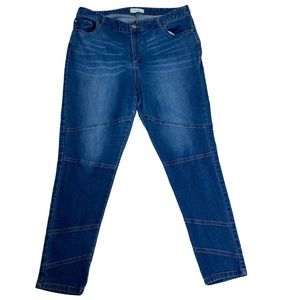 Eloquii Medium Wash Skinny Denim Jeans